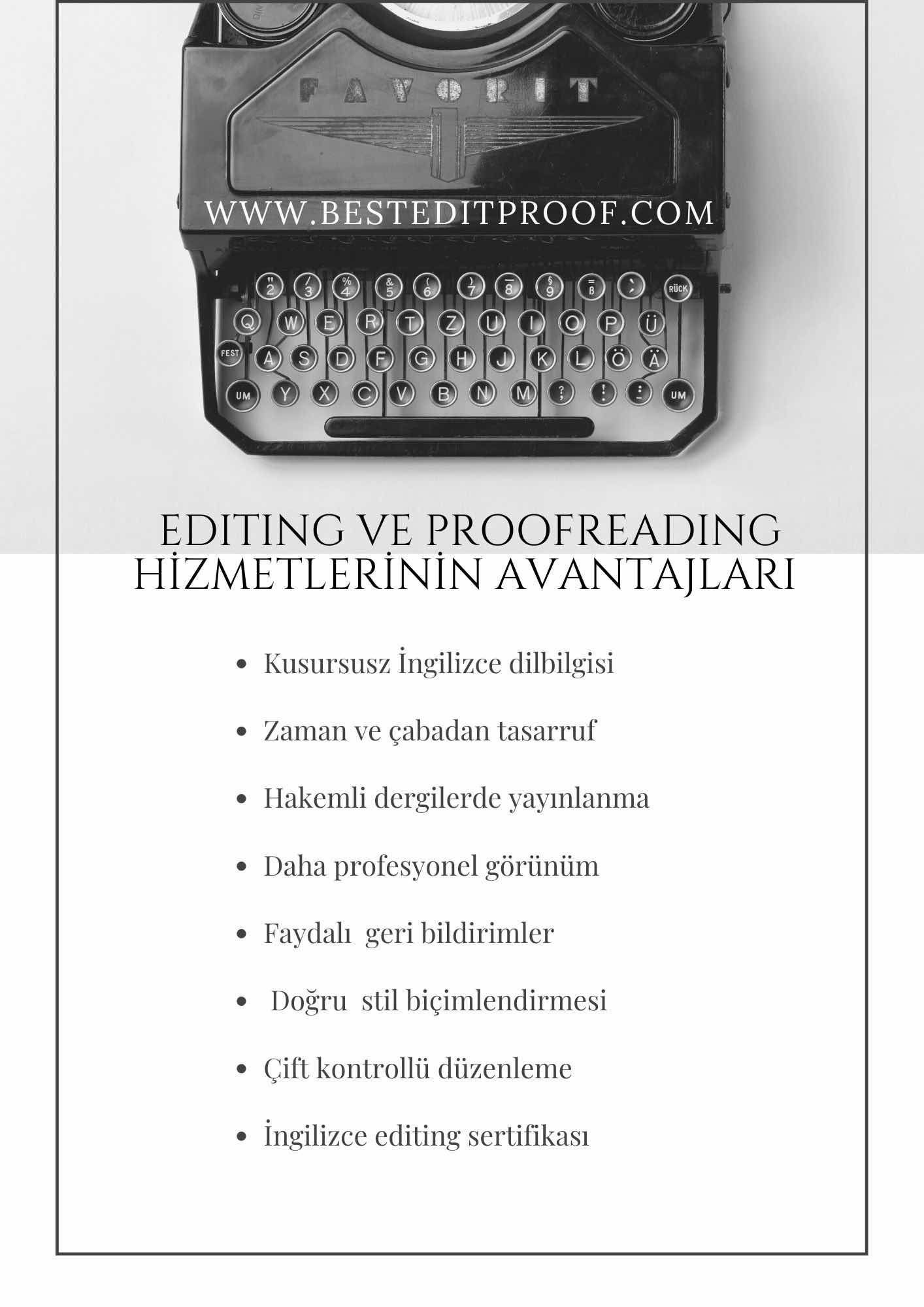İngilizce editing proofreading hizmetlerinin faydaları